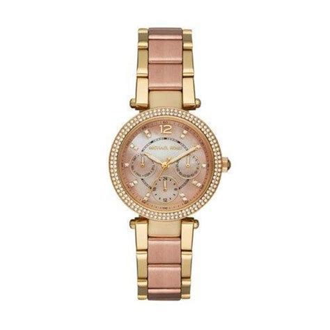 michael kors women's 33mm two-tone pav parker multifunction watch india|Michael Kors Watches For Women .